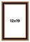 Weathered Gold Picture Frame - UV Acrylic, Foam Board Backing, Hanging Hardware